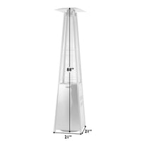 40000 -BTU Brushed Bronze Steel Floorstanding Liquid Propane Patio Heater